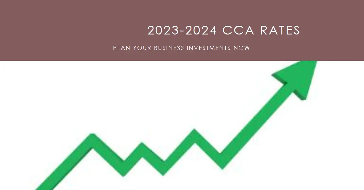 Capital Cost Allowance (CCA) Rates 2023-2024