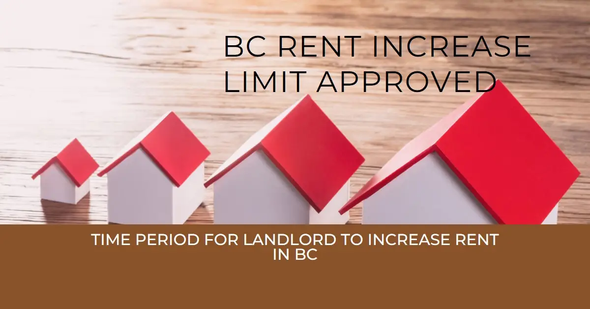BC Rent Increase Limit Approved By Govt For 2023 & 2024 Time Period