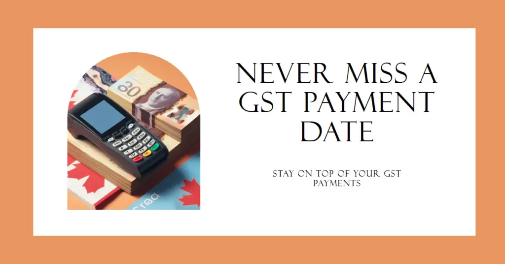 GST Payment Dates For 2024