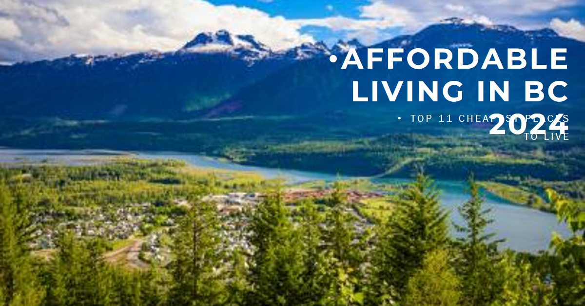 Affordable Living in BC 2024