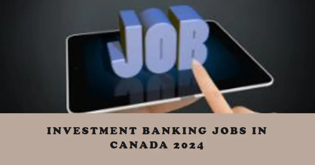 investment banking jobs